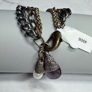 🚨3 for $15🚨 Multi-Chain, Mixed Metal Bracelet with Charms